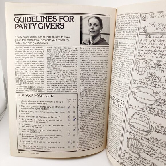 REDBOOK'S Vintage Marvelous Meals cookbook magazine ~ 1977 home decor recipes - Picture 13 of 16